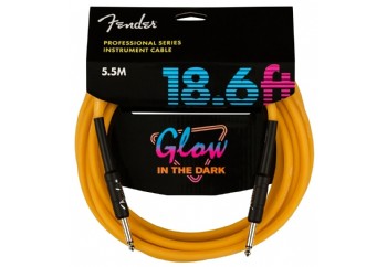 Fender Pro Glow in the Dark Cables Orange - 5.5 metre - Enstrüman Kablosu