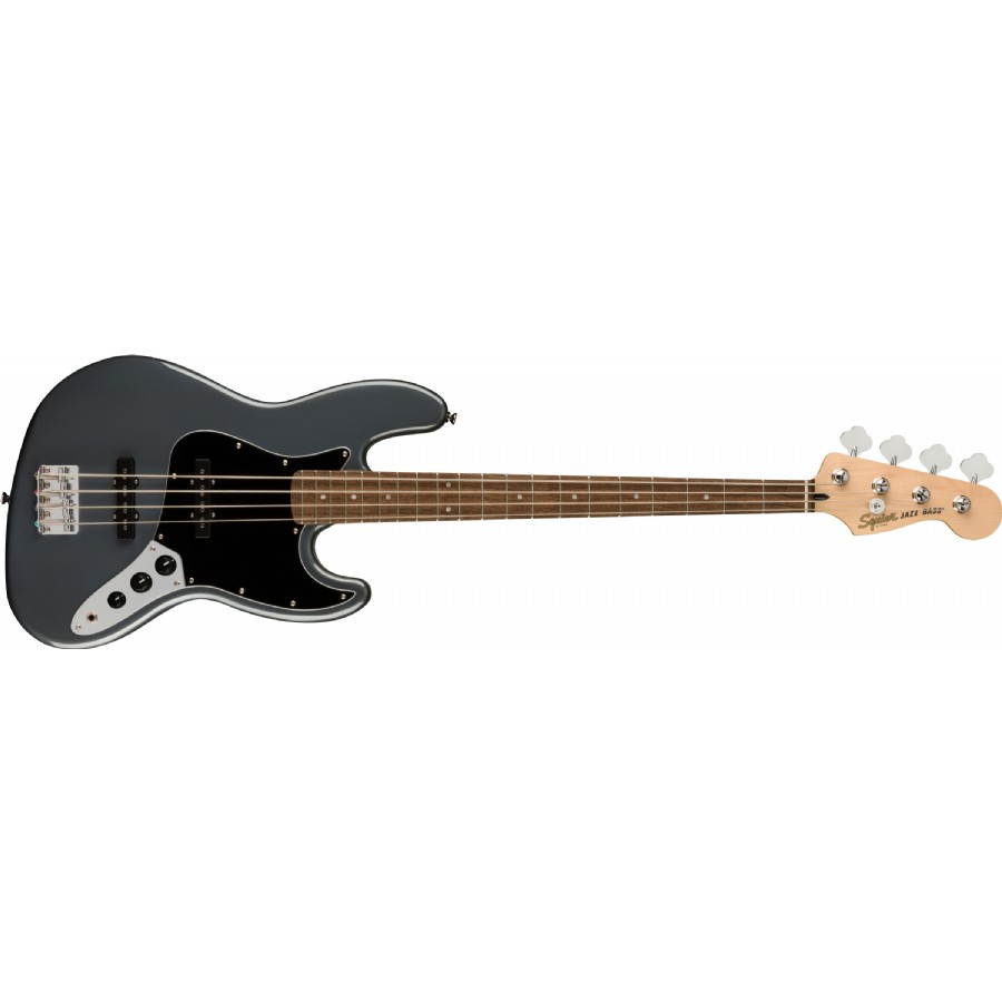 Squier Affinity Series Jazz Bass Charcoal Frost Metallic - Indian Laurel Bas Gitar