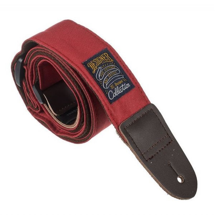 Ibanez DCS50 Ibanez Designer Collection Straps WR - Wine Red Gitar Askısı