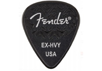 Fender 351 Shape Wavelength Celluloid Picks Black - Extra Heavy (6 adet) - Pena