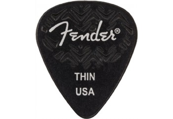 Fender 351 Shape Wavelength Celluloid Picks Black - Thin (1 adet) - Pena