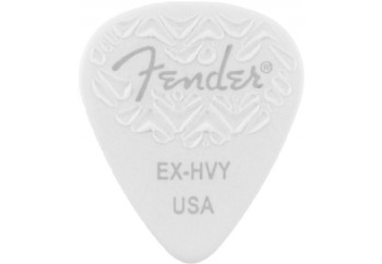 Fender 351 Shape Wavelength Celluloid Picks White - Extra Heavy (6 Adet) - Pena
