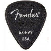 Fender 351 Shape Wavelength Celluloid Picks Black - Extra Heavy (1 adet)