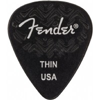 Fender 351 Shape Wavelength Celluloid Picks Black - Thin (6 adet)
