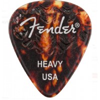 Fender 351 Shape Wavelength Celluloid Picks Shell - Heavy (6 Adet)