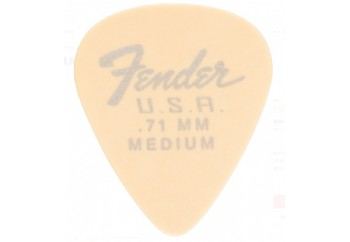 Fender Dura-Tone Delrin Pick, 351-shape .71mm - Olympic White (Medium) - Pena