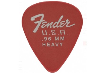 Fender Dura-Tone Delrin Pick, 351-shape .96mm - Fiesta Red (Heavy) -  Pena