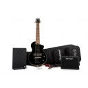 Blackstar Carry-On Deluxe Travel Guitar Pack with Fly 3 Bluetooth Jet Black