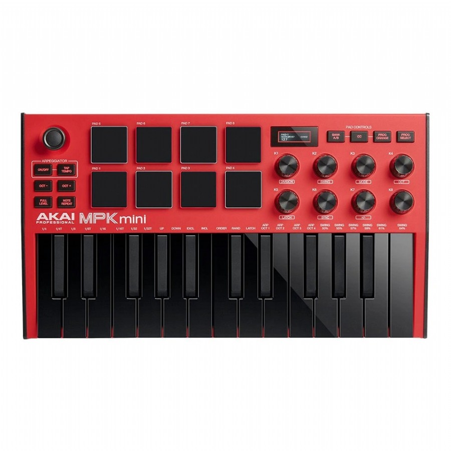 Akai MPKMINI 3 Kırmızı MIDI Klavye