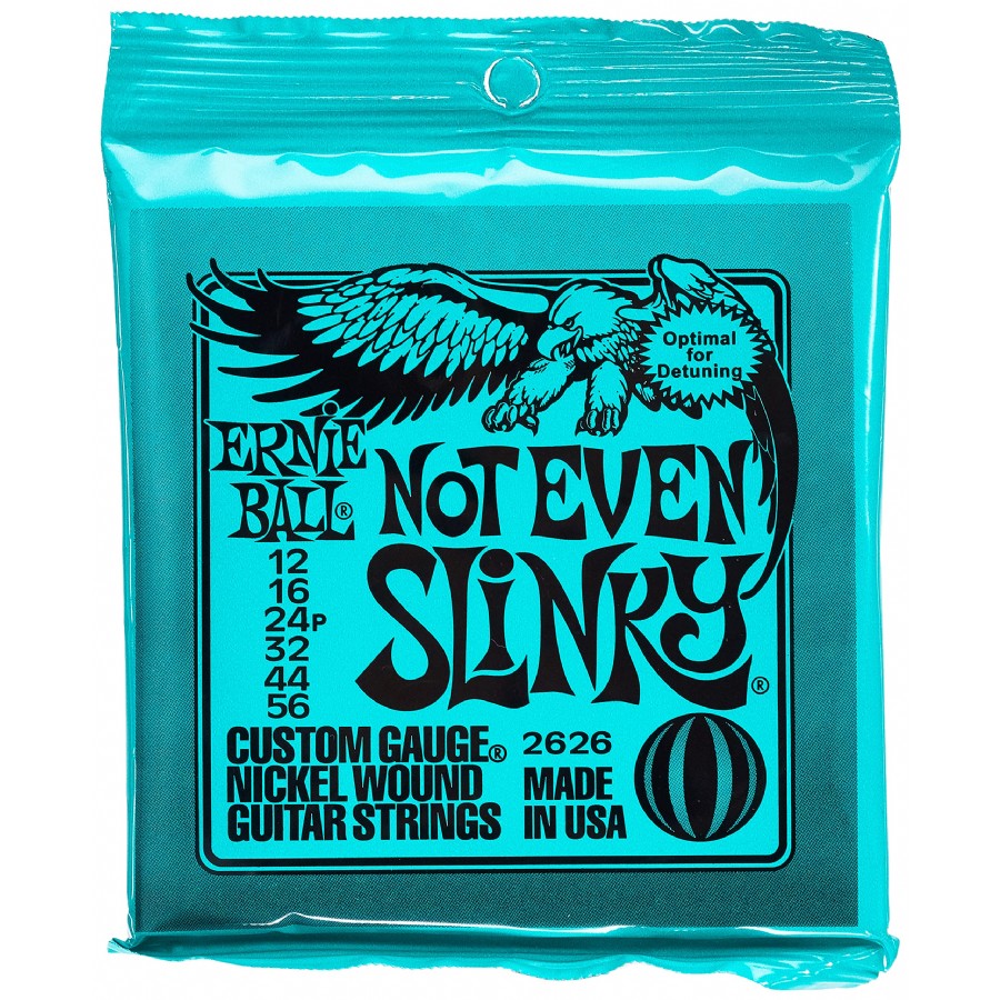 Ernie Ball P02626 Not Even Slinky 12-56 Nickel Wound Takım Tel Elektro Gitar Teli 12-56