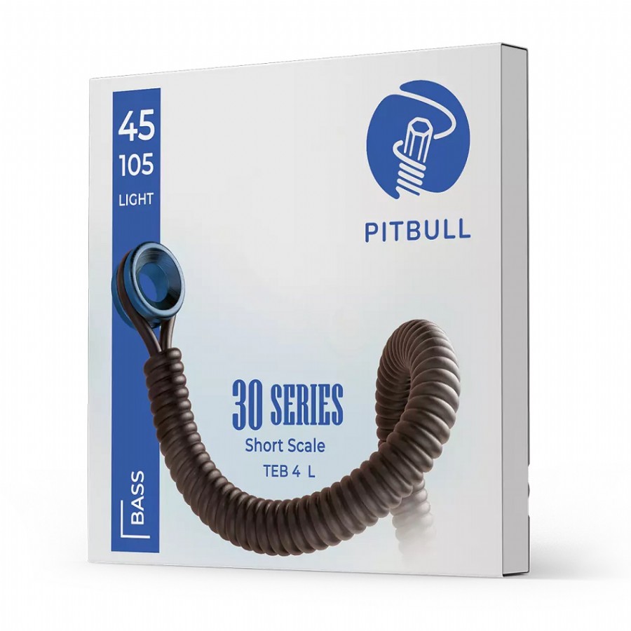 Pitbull 30 Series TEB-4 Light Short Scale Takım Tel Bas Gitar Teli (45-105)