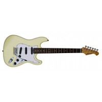 Aria Pro II STG-003SPL Vintage White - Rosewood