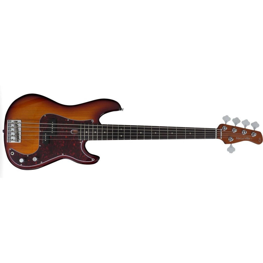 Marcus Miller By Sire P5 Alder 5 Tobacco Sunburst - Rosewood 5 Telli Bas Gitar