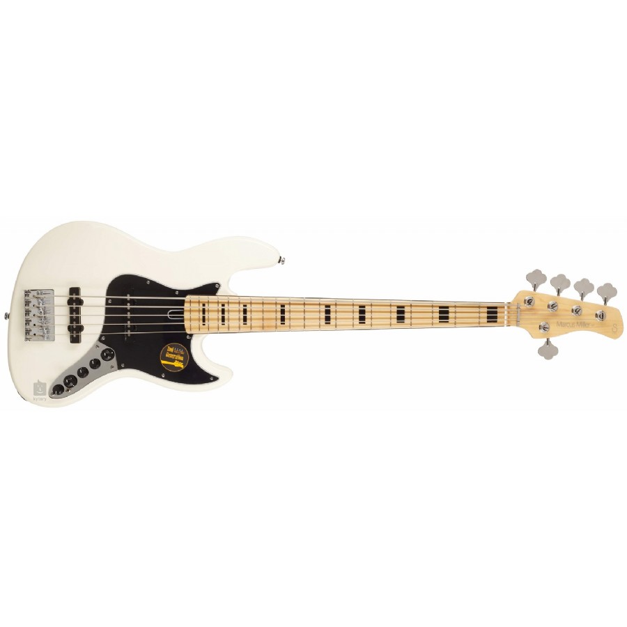 Marcus Miller By Sire V7 Vintage Alder 5 (2nd Gen) AWH - Arctic White 5 Telli Bas Gitar