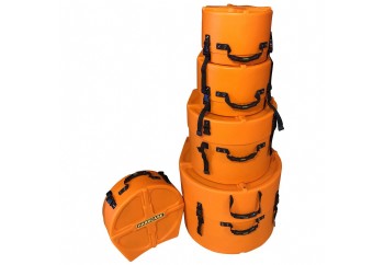 Hardcase HPROCKFUS3 O - Orange - 5 Parça Davul Kutusu Seti