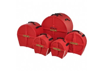 Hardcase HPROCKFUS3 R - Red - 5 Parça Davul Kutusu Seti
