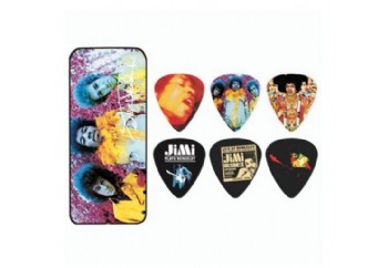 Dunlop Jimi Hendrix Collector Series Pick Tins 12 Adet - Medium-Are you experinced - Pena