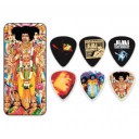 Dunlop Jimi Hendrix Collector Series Pick Tins 12 Adet - Medium-Bold as love