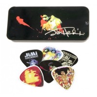 Dunlop Jimi Hendrix Collector Series Pick Tins 12 Adet - Heavy-Band of Gypsys