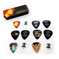 Dunlop Jimi Hendrix Collector Series Pick Tins 12 Adet - Heavy-Electric Laydland