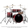 Mapex SR504XRJ Saturn New Fusion Maple/Walnut Shell Pack Scarlet Fade Akustik Davul