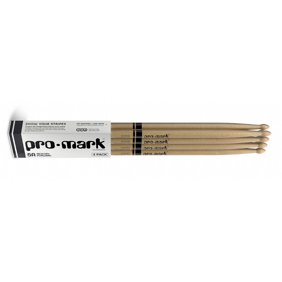 Promark TX5AW-4P Wood Tip Hickory 4lü Baget