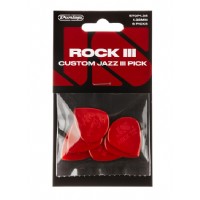 Jim Dunlop 570P138 Rock III Nylon Custom Jazz III Picks 6 lı Paket