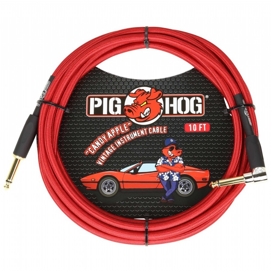 Pig Hog PCH10CAR Candy Apple Red Enstrüman Kaplosu (3 Metre)