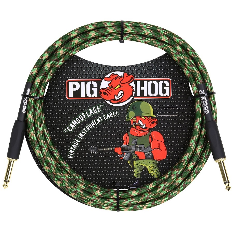 Pig Hog PCH10CF Camouflage Enstrüman Kablosu (3 Metre)