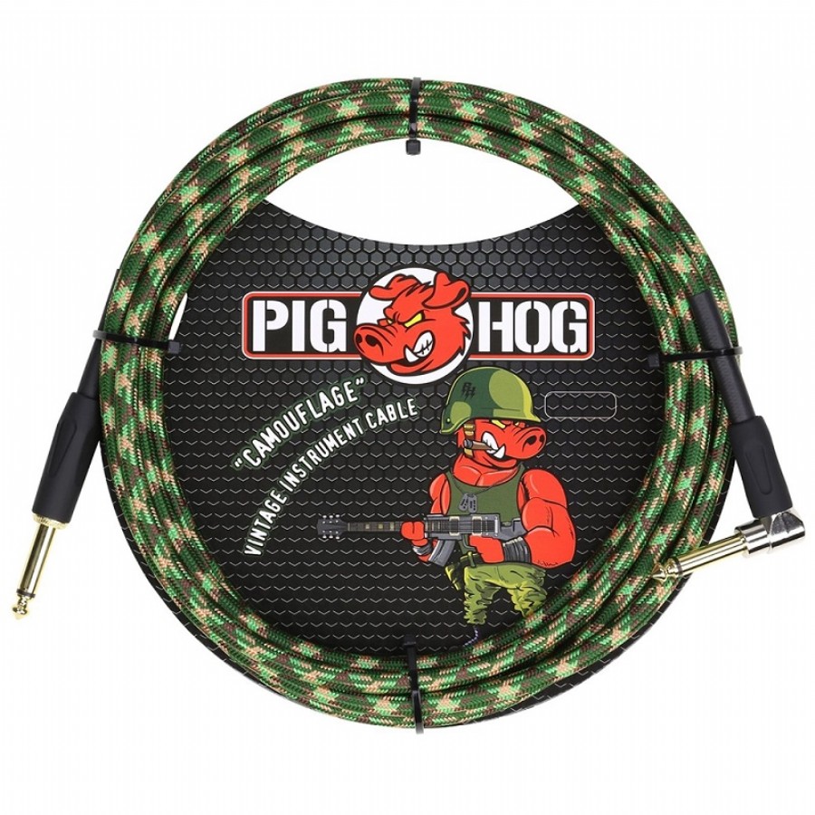 Pig Hog PCH10CFR Camouflage Enstrüman Kablosu (3 Metre)