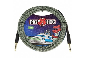 Pig Hog PCH10JGR jamaican Green - Enstrüman Kablosu (3 Metre)
