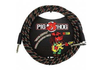 Pig Hog PCH10RAR Rasta Stripes - Enstrüman Kablosu (3 Metre)
