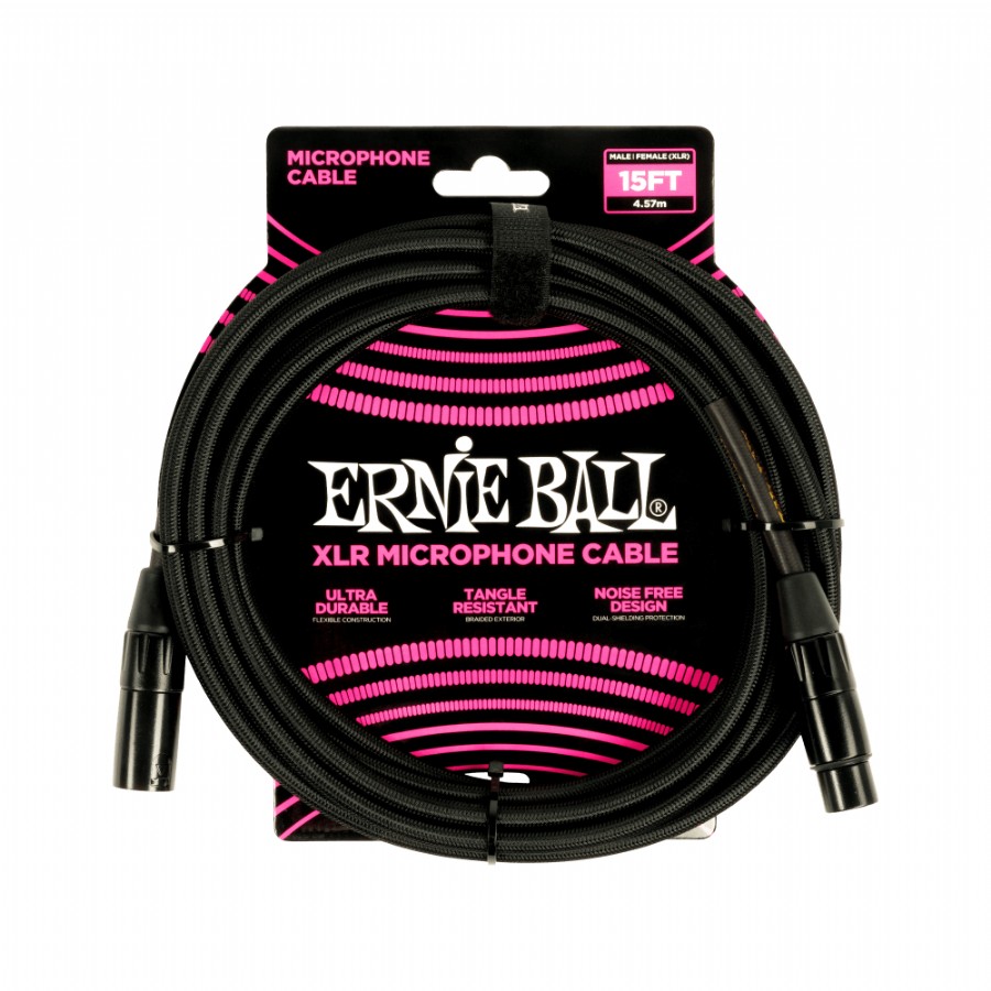 Ernie Ball P06391 Microphone Cable Mikrofon Kablosu (4,5 metre)
