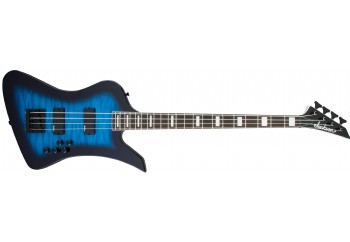 Jackson JS Series Kelly Bird Bass JS3Q Transparent Blue Burst - Amaranth - Bas Gitar