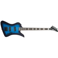 Jackson JS Series Kelly Bird Bass JS3Q Transparent Blue Burst - Amaranth