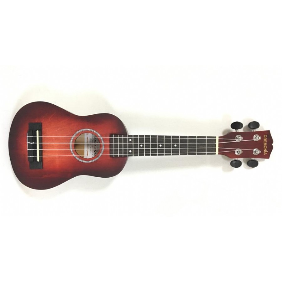 Cremonia AU-H01A-21 Mat Kırmızı Soprano Ukulele