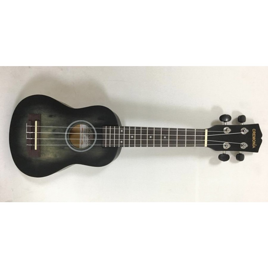 Cremonia AU-H01A-21 Mat Siyah Soprano Ukulele