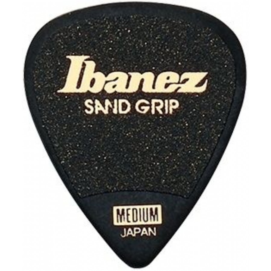 Ibanez Sand Grip Picks Medium - Black (0.8mm) Pena