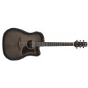 Ibanez AAD50CE TCB - Transparent Charcoal Burst Low Gloss