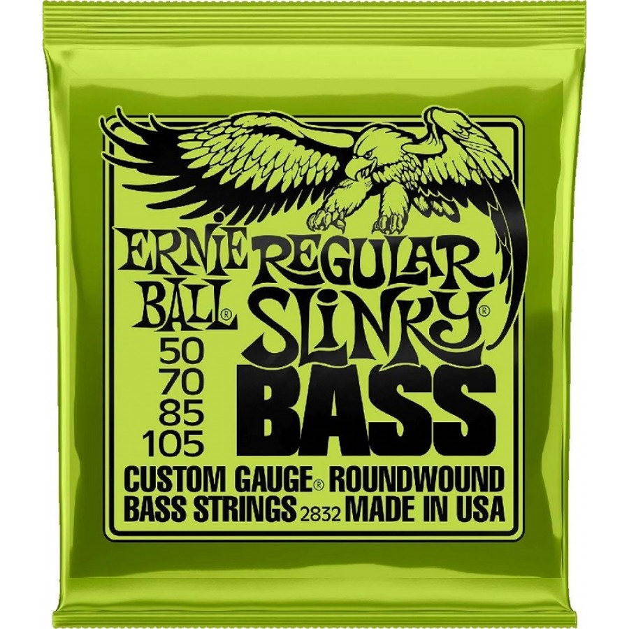 Ernie Ball P02832 Regular Slinky Nickel Wound Electric Bass Strings Takım Tel Bas Gitar Teli 50-105