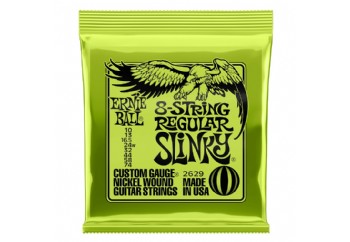 Ernie Ball P02629 8-String Regular Slinky Nickel Wound Electric Guitar Strings Takım Tel - 8 Telli Elektro Gitar Teli 010-74