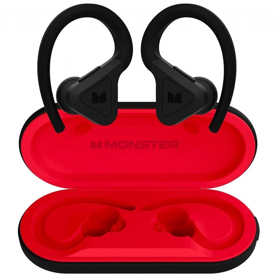 Monster Audio DNA Fit / ANC Noise Cancelling Black Red Bluetooth Kulakiçi Kulaklık