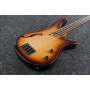 Ibanez SRH500F Fretless Bass Workshop NNF - Natural Browned Burst Flat Perdesiz Bas Gitar