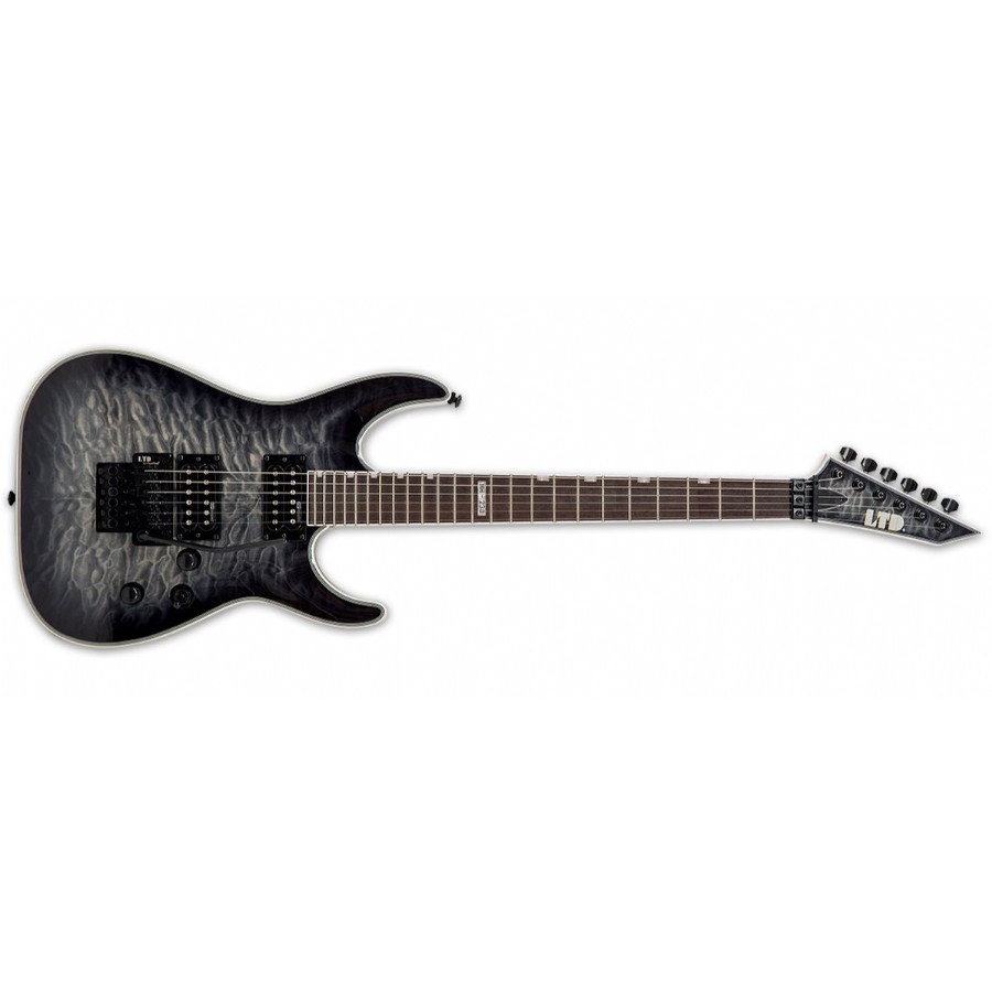 LTD MH-230 QM FR Quilted Maple w/ Floyd Rose - Limited Edition See Thru Black Sunburst Elektro Gitar