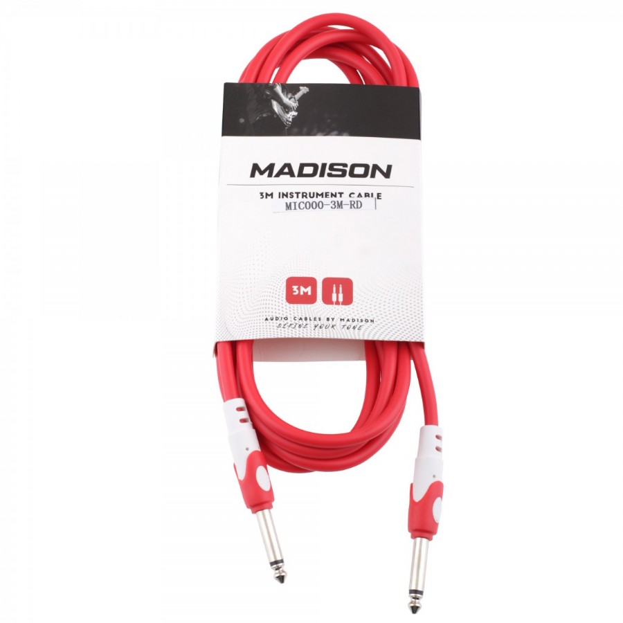 Madison MIC000-3M Red Enstrüman Kablosu (3 Metre)