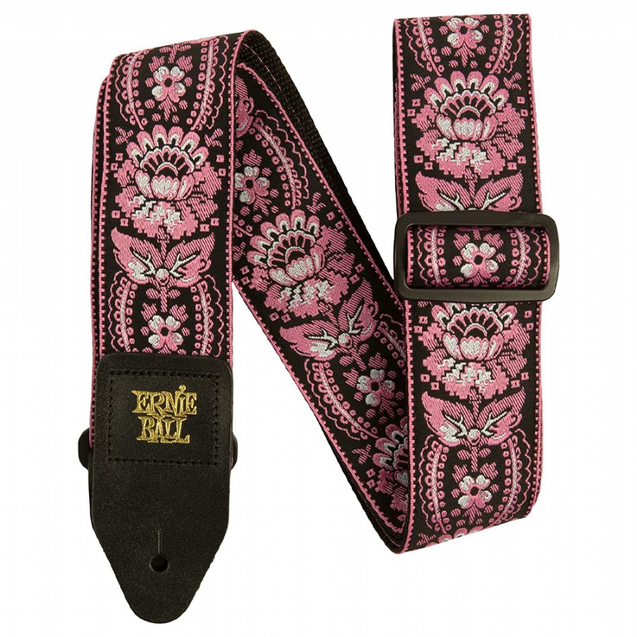 Ernie Ball Jacquard Strap - P05347 Pink Orleans Gitar Askısı