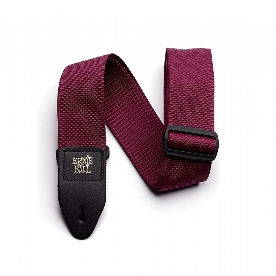 Ernie Ball Polypro Guitar Strap/Bass Strap Bordo - P04047 Gitar askısı