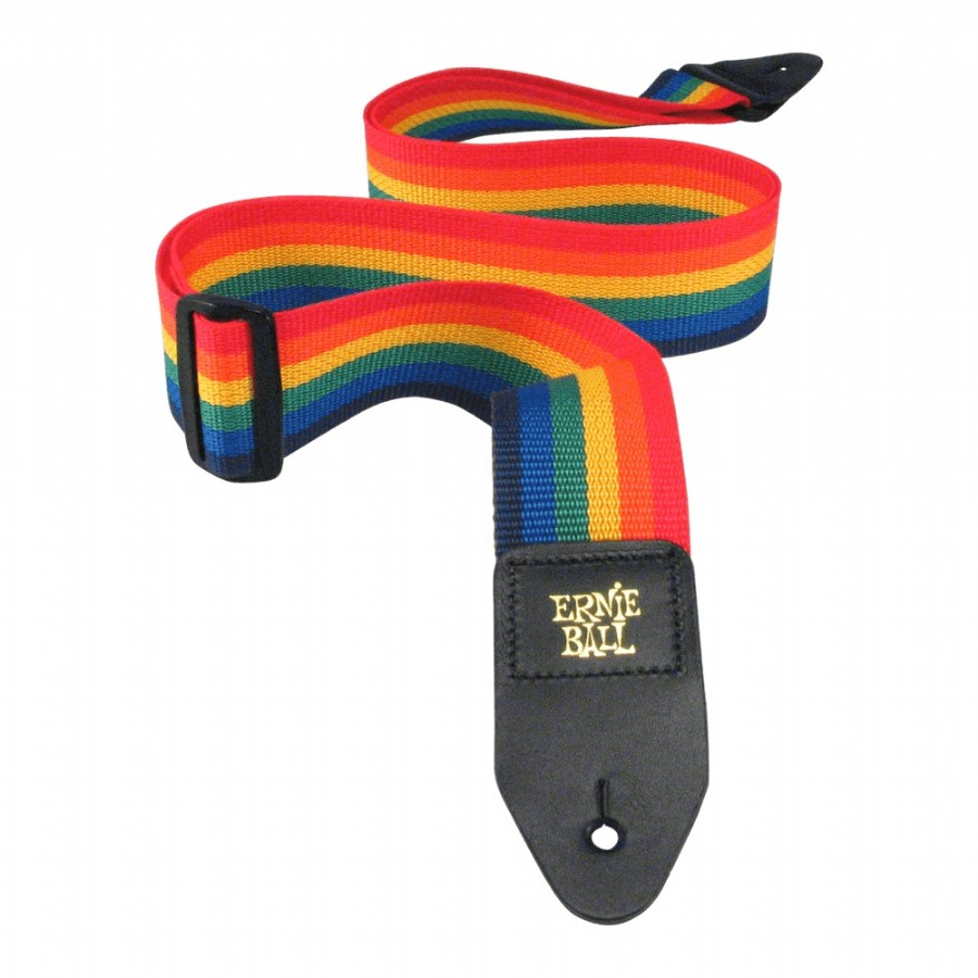 Ernie Ball Polypro Guitar Strap/Bass Strap Rainbow - P04044 Gitar askısı