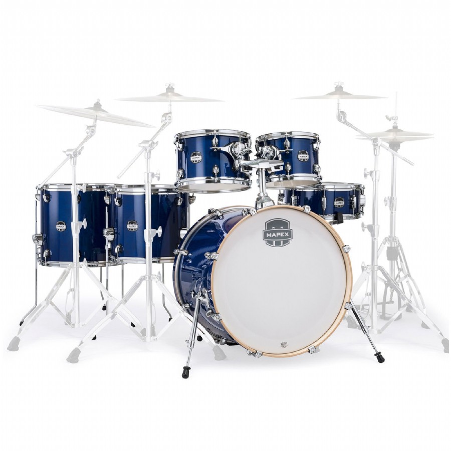 Mapex MM628SFU Mars Maple 6-Piece Studioease Shell Pack Midnight Blue (OD) Akustik Davul Seti