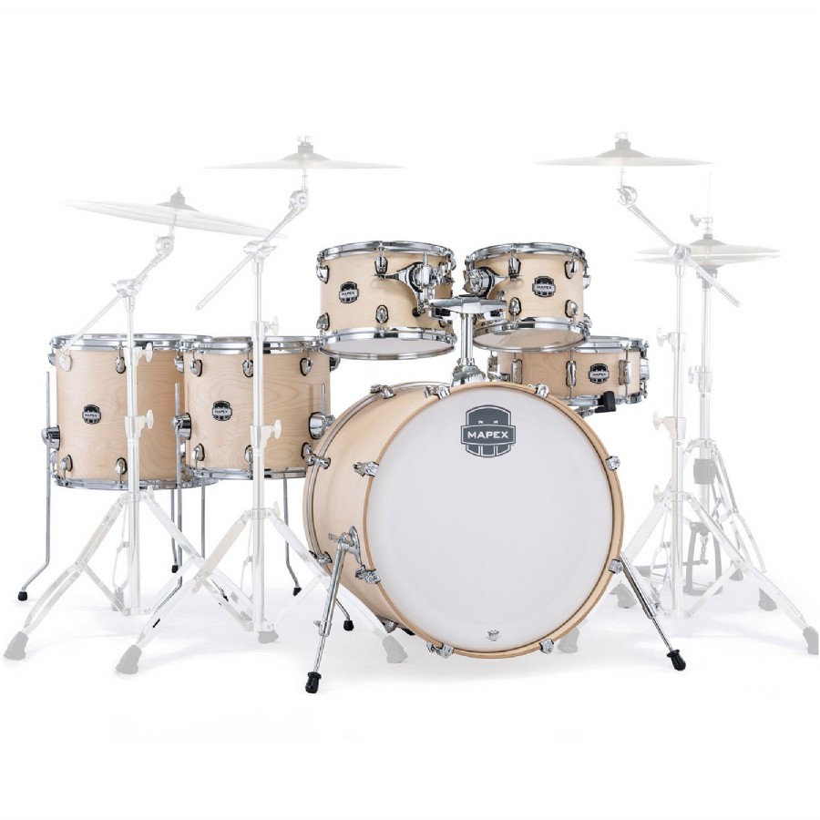 Mapex MM628SFU Mars Maple 6-Piece Studioease Shell Pack Natural Satin (NW) Akustik Davul Seti